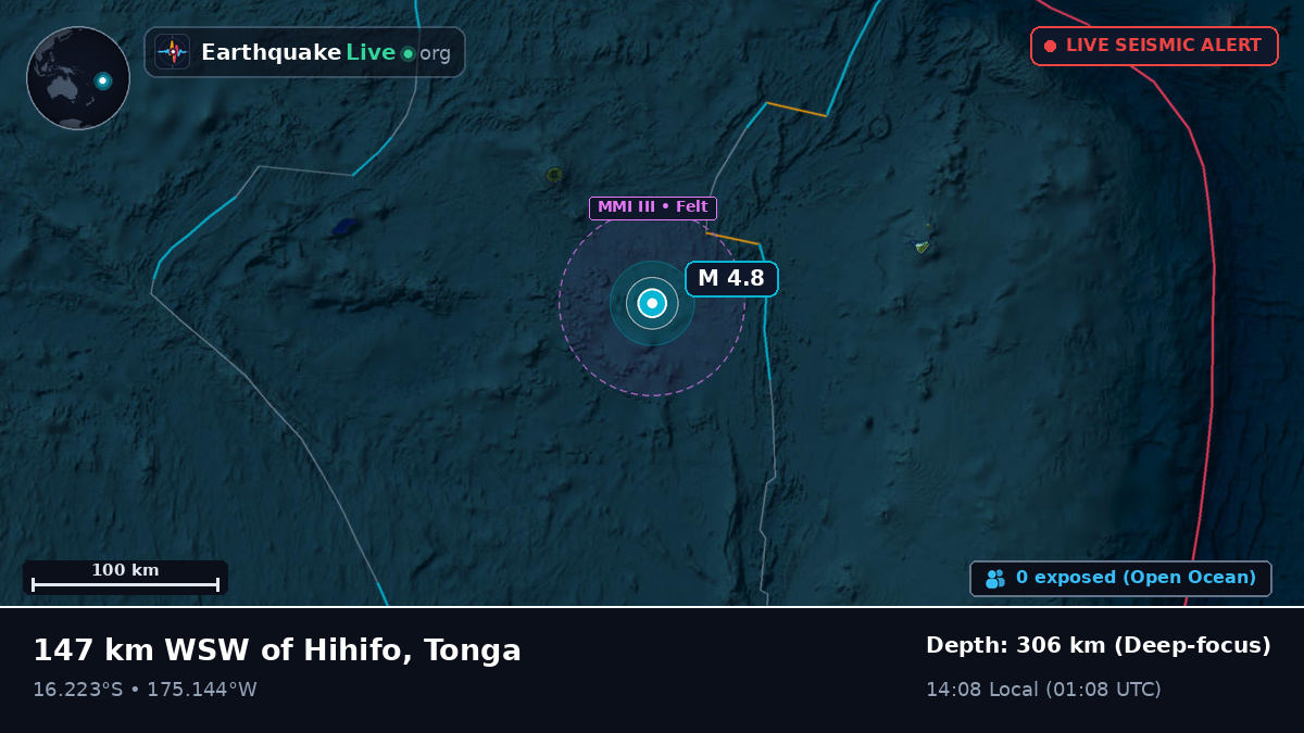 South Pacific Ocean (Tonga)