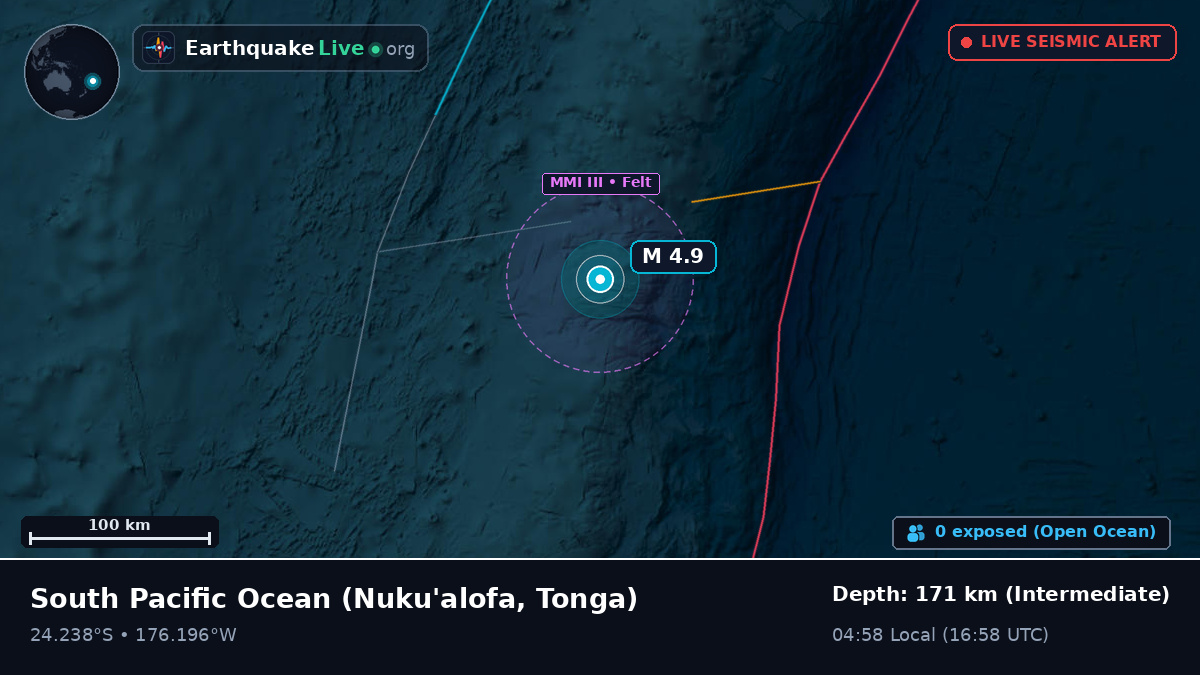 South Pacific Ocean (Tonga)