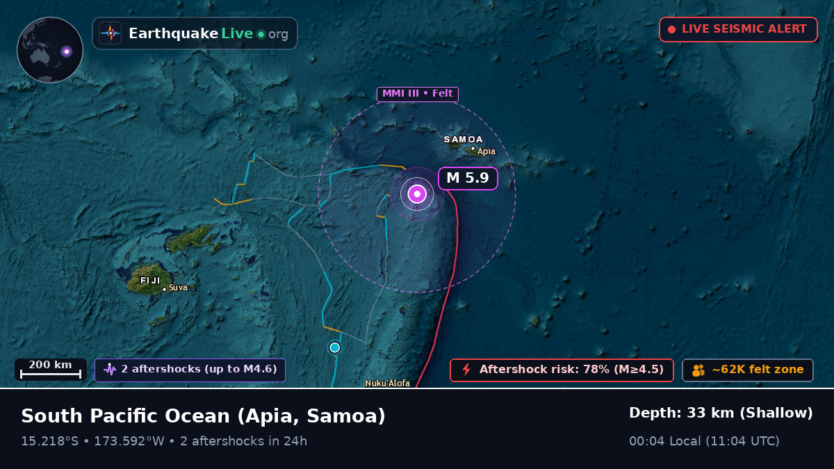 South Pacific Ocean (Samoa)