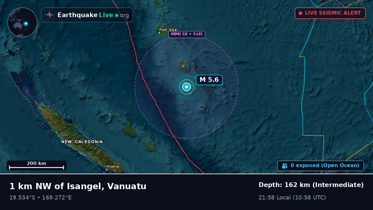 Off the coast of Port Vila, Vanuatu
