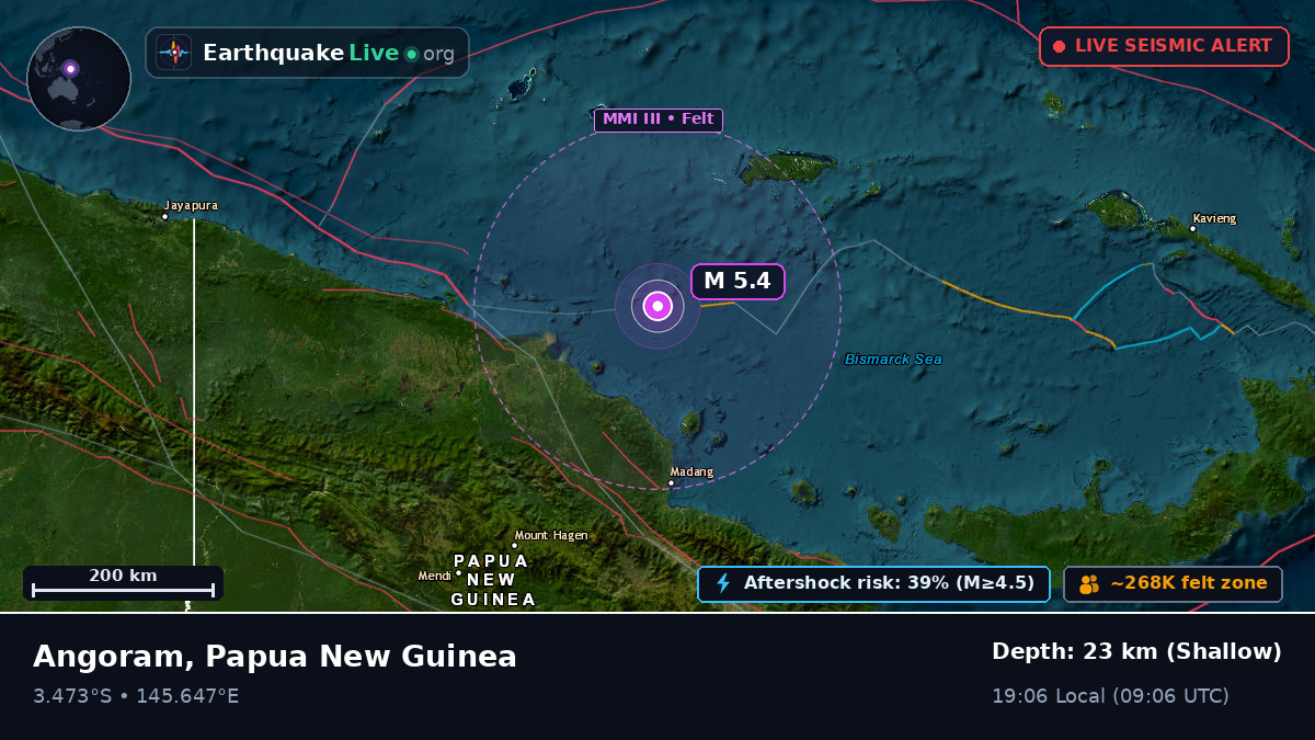 Off the coast of Madang, Papua New Guinea
