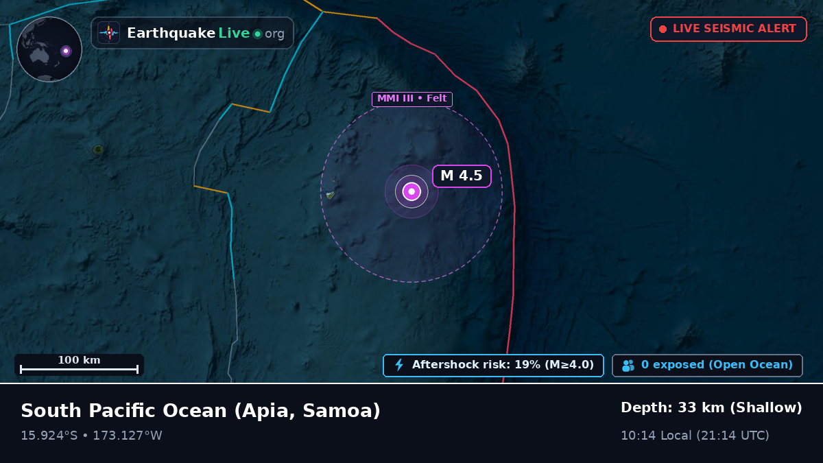 South Pacific Ocean (Samoa)
