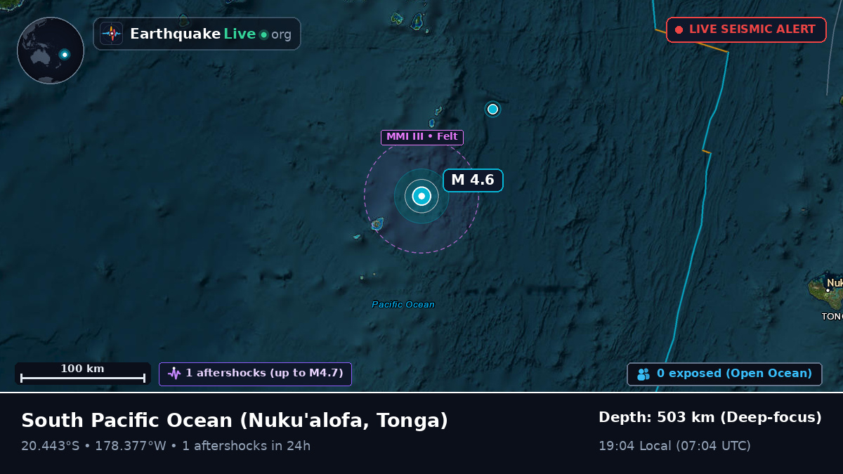 South Pacific Ocean (Tonga)