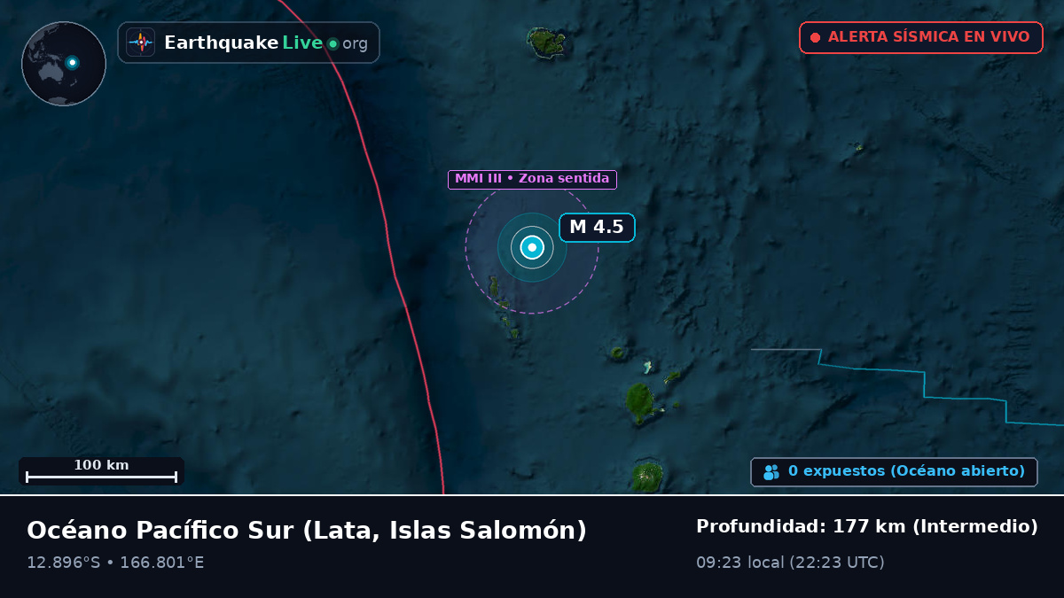 Océano Pacífico Sur (Islas Salomón)