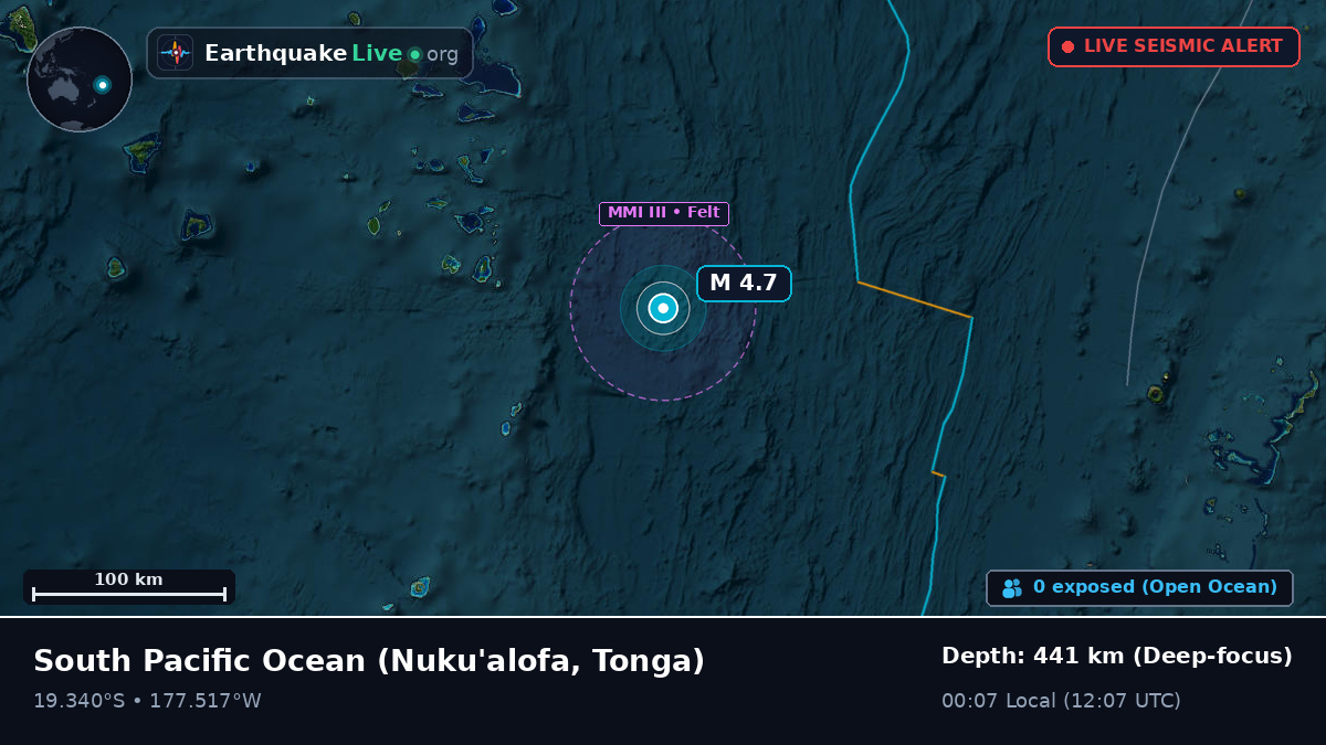 South Pacific Ocean (Tonga)