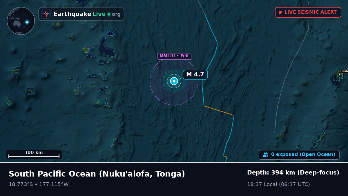 South Pacific Ocean (Tonga)