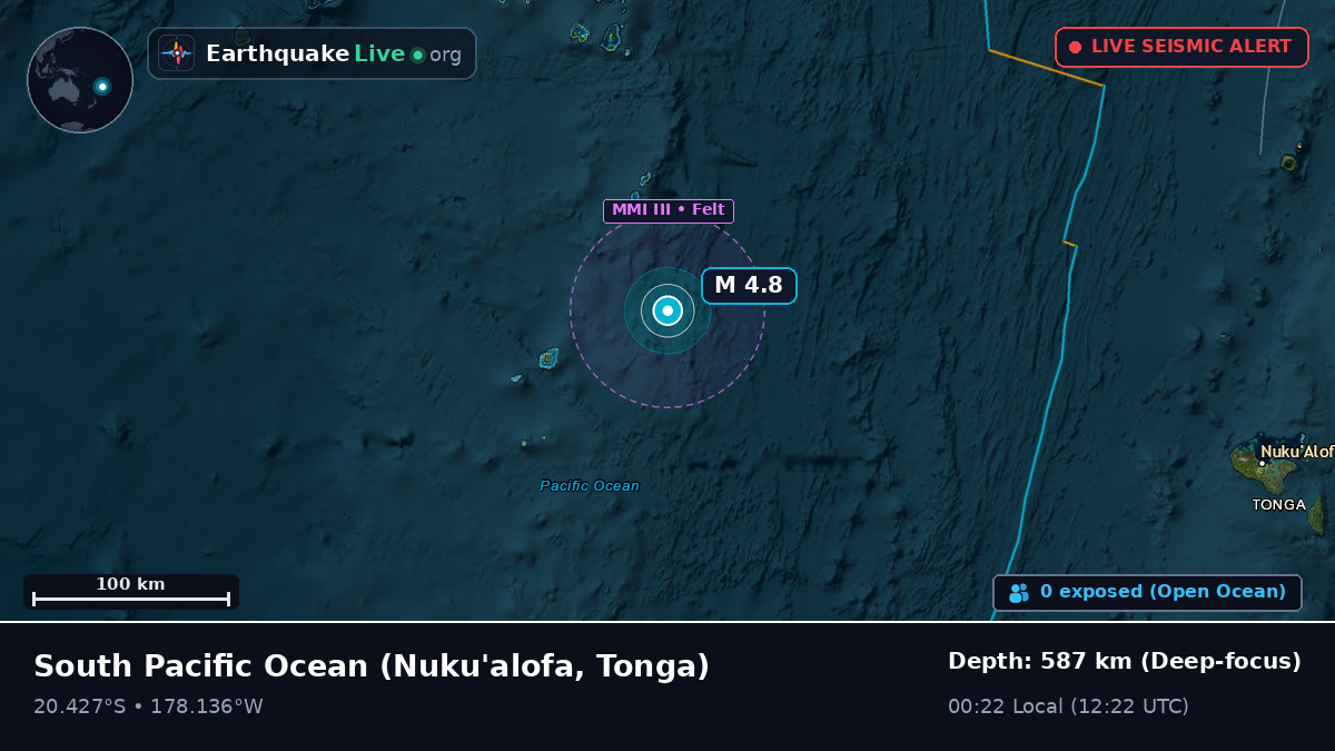 South Pacific Ocean (Tonga)