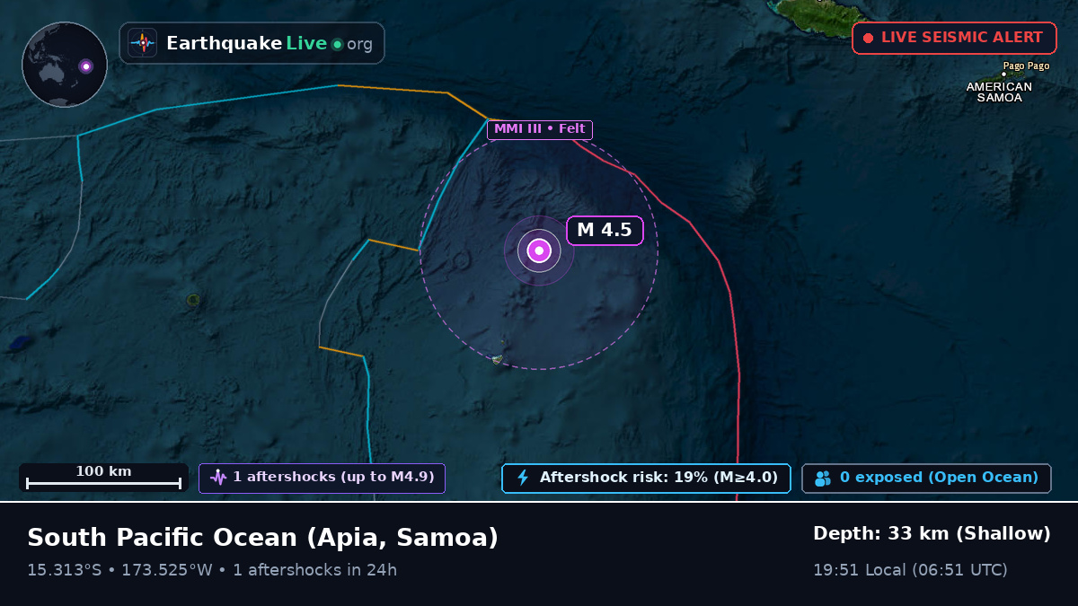 South Pacific Ocean (Samoa)