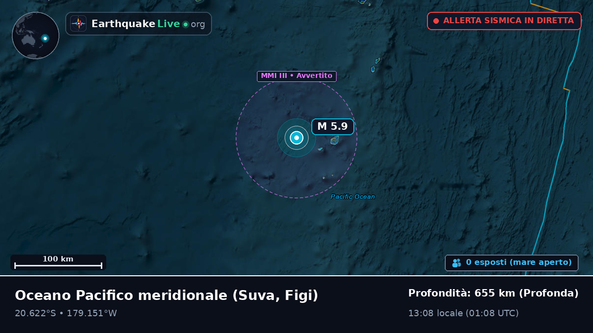 Oceano Pacifico meridionale (Figi)