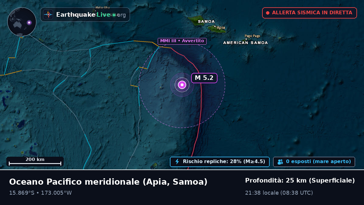 Oceano Pacifico meridionale (Samoa)