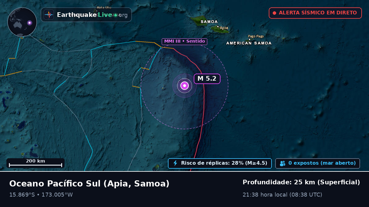 Oceano Pacífico Sul (Samoa)