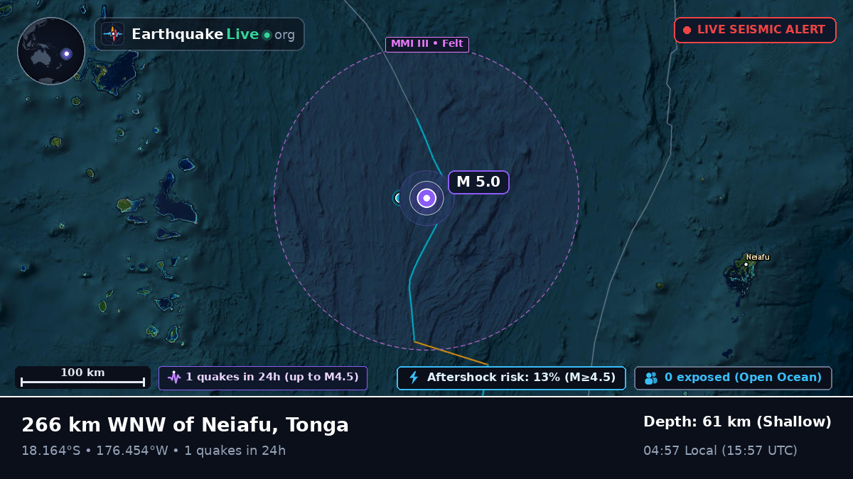 South Pacific Ocean (Tonga)