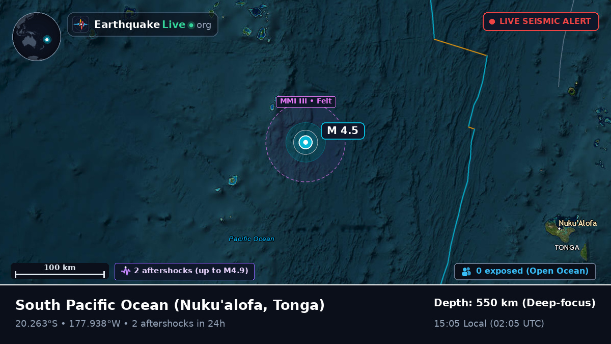 South Pacific Ocean (Tonga)