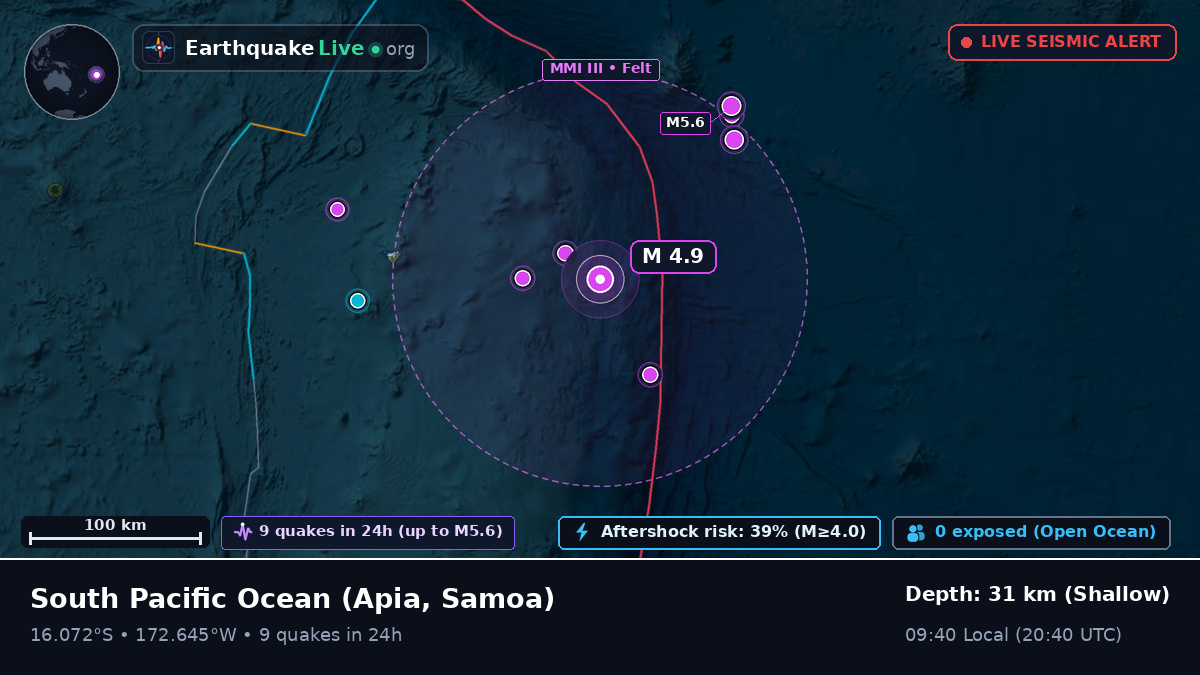 South Pacific Ocean (Samoa)