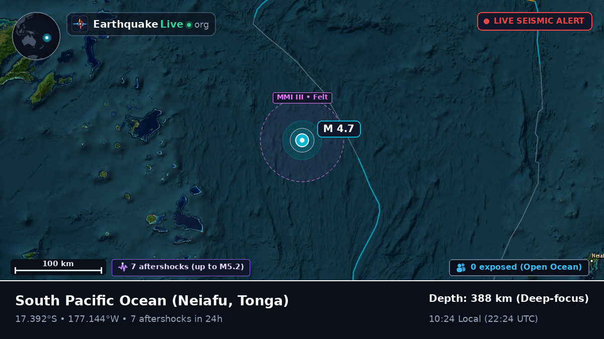 South Pacific Ocean (Tonga)