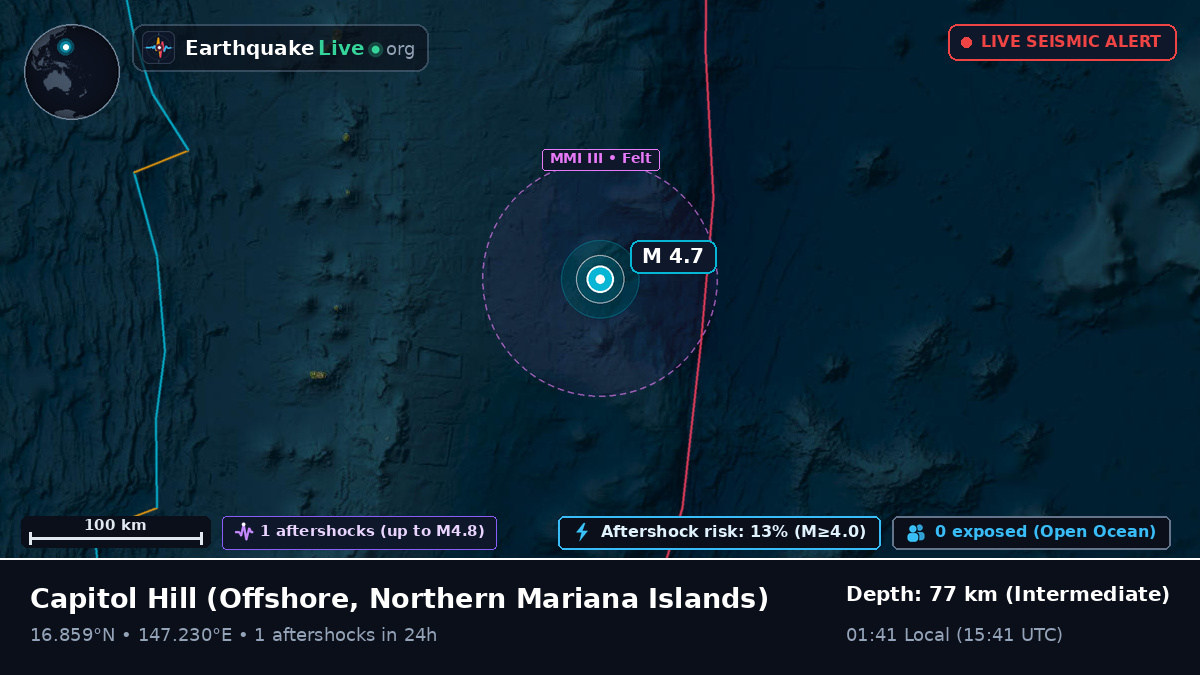 Off the coast of Capitol Hill, Northern Mariana Islands