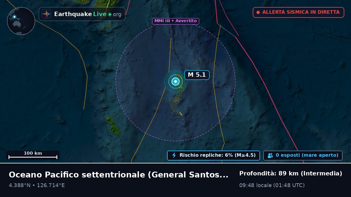 Oceano Pacifico settentrionale (Filippine)