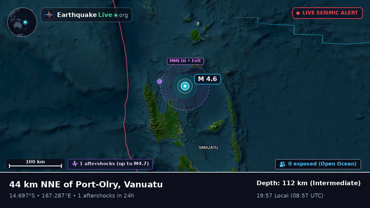 Off the coast of Luganville, Vanuatu