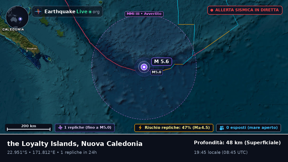 Oceano Pacifico meridionale (Nuova Caledonia)