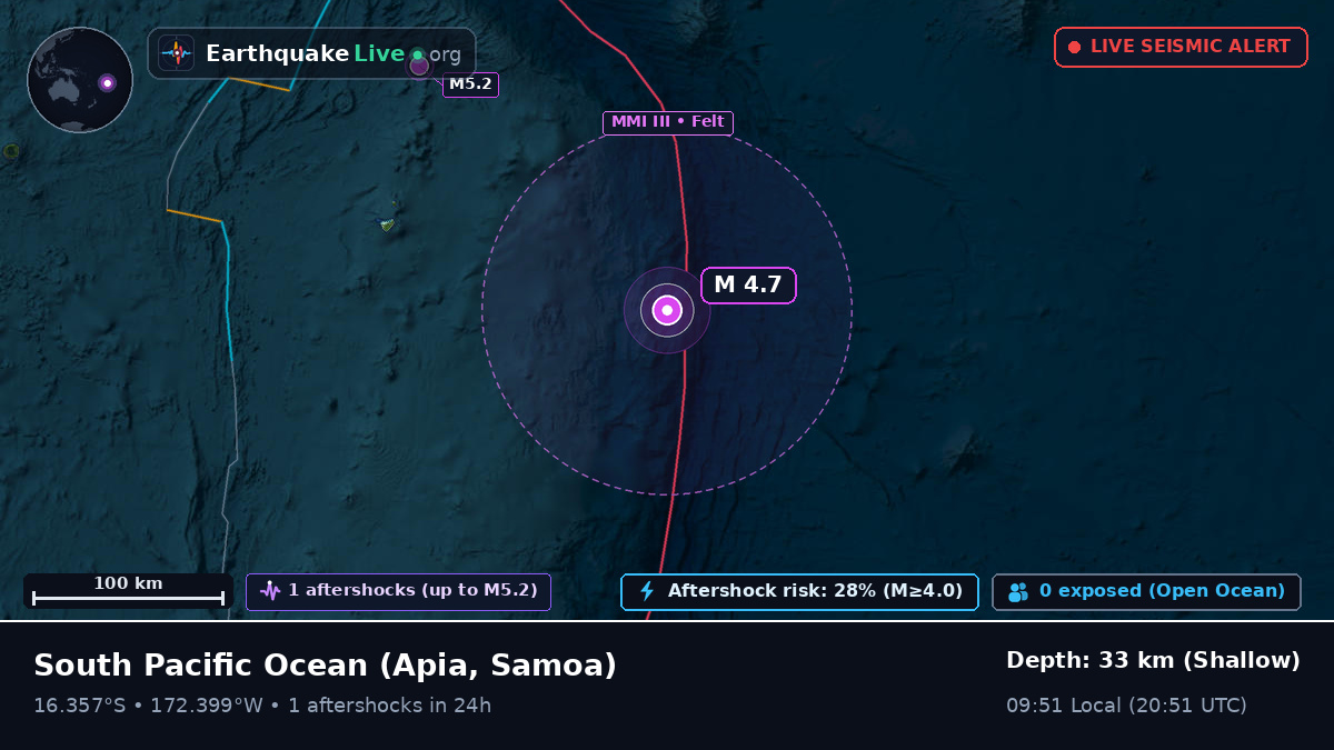 South Pacific Ocean (Samoa)