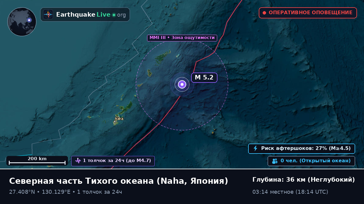 Северная часть Тихого океана (Япония)