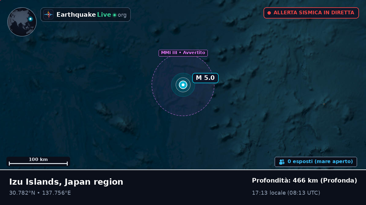 Oceano Pacifico settentrionale (Giappone)