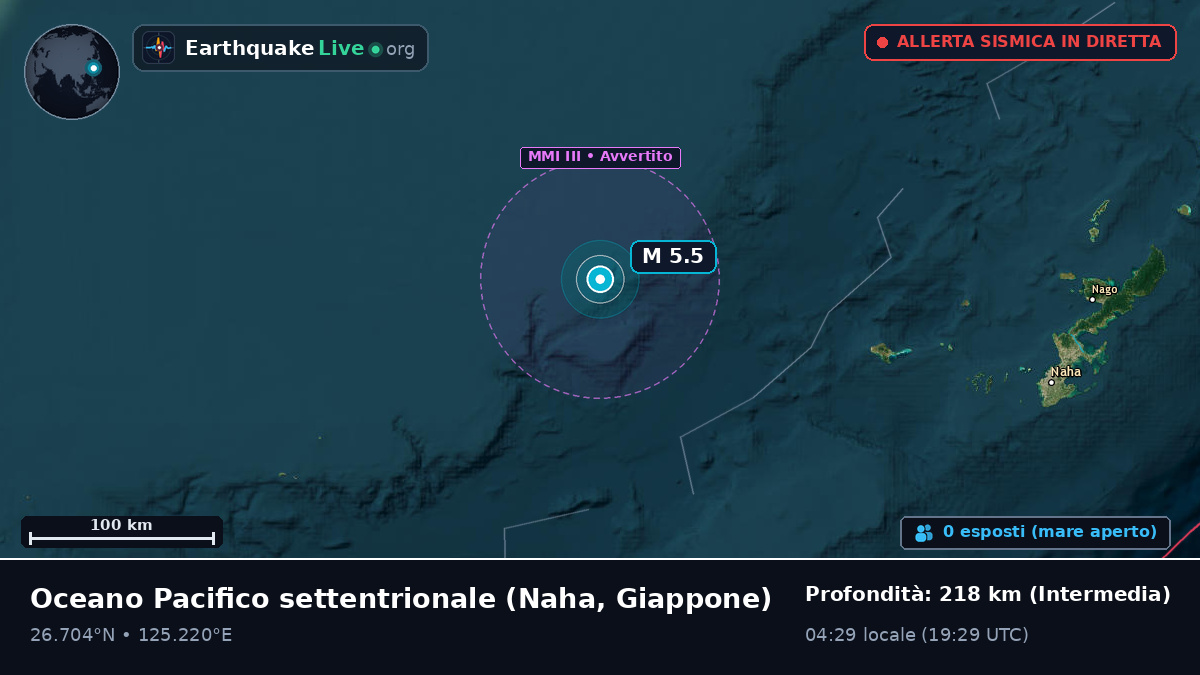 Oceano Pacifico settentrionale (Giappone)
