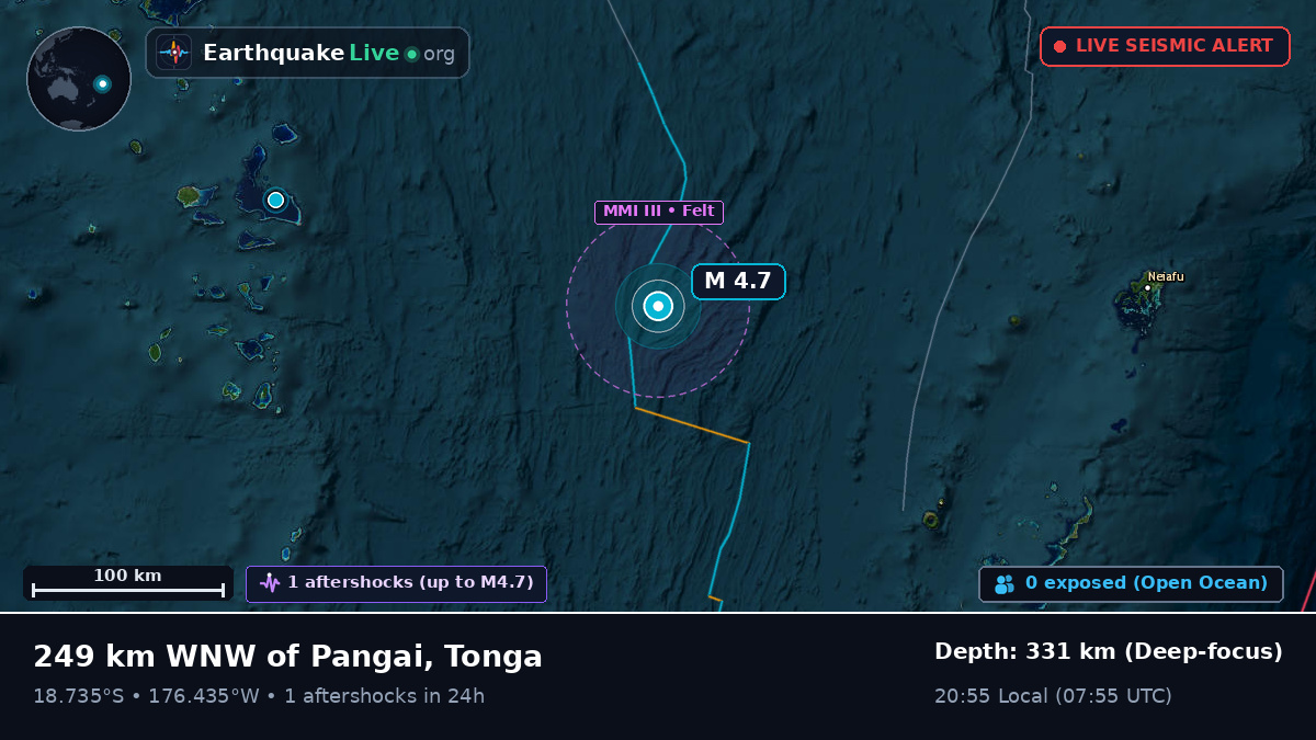 South Pacific Ocean (Tonga)