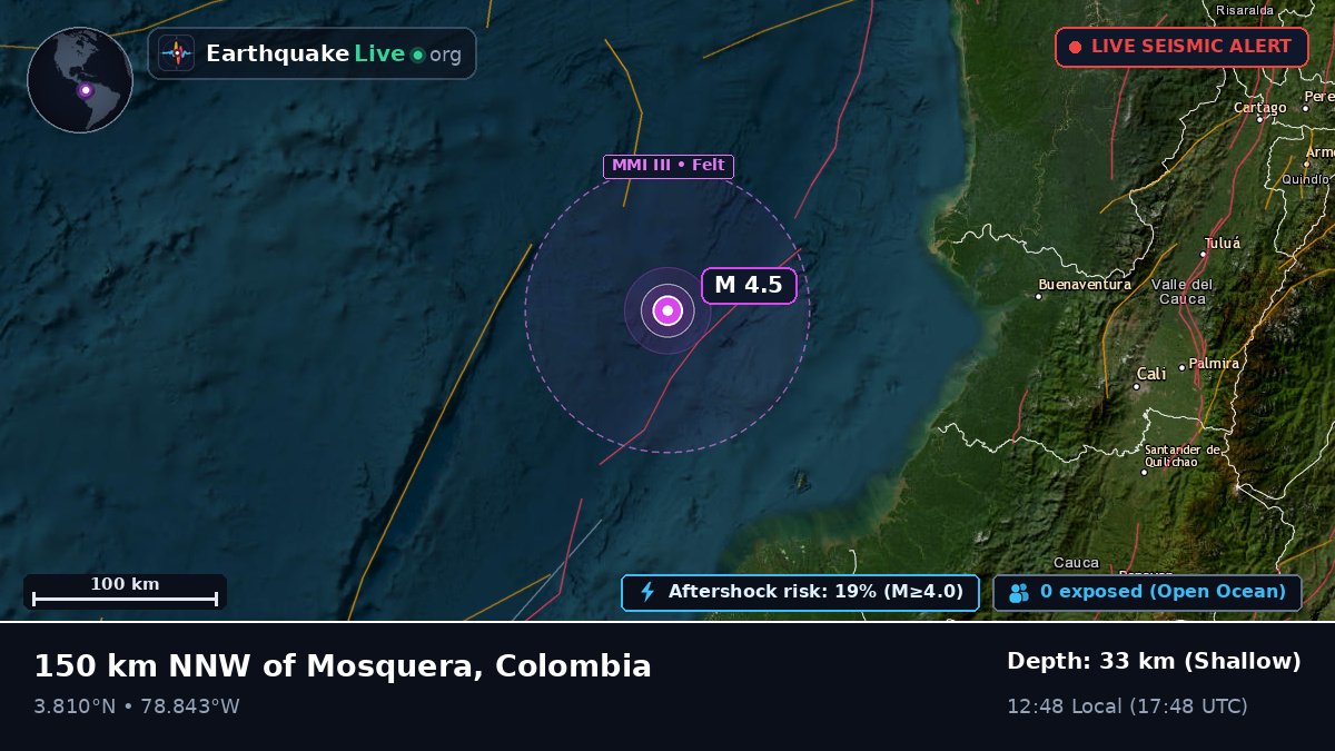 Off the coast of Buenaventura, Colombia