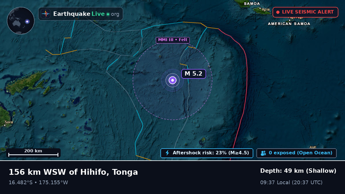 South Pacific Ocean (Tonga)