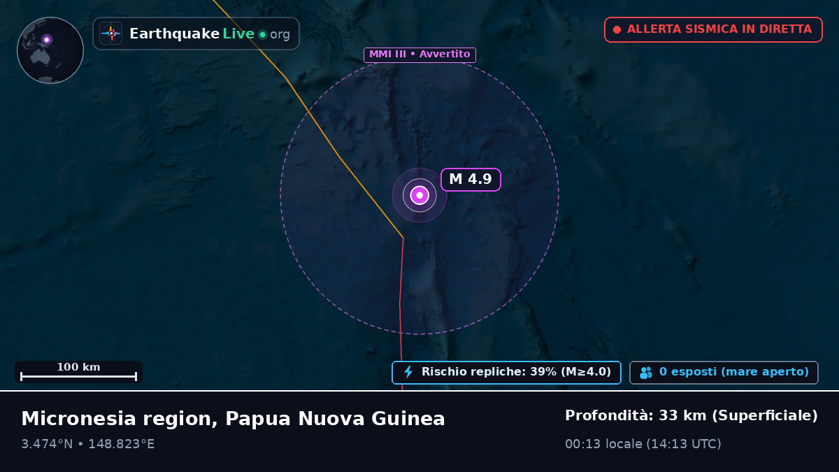 Oceano Pacifico settentrionale (Papua Nuova Guinea)