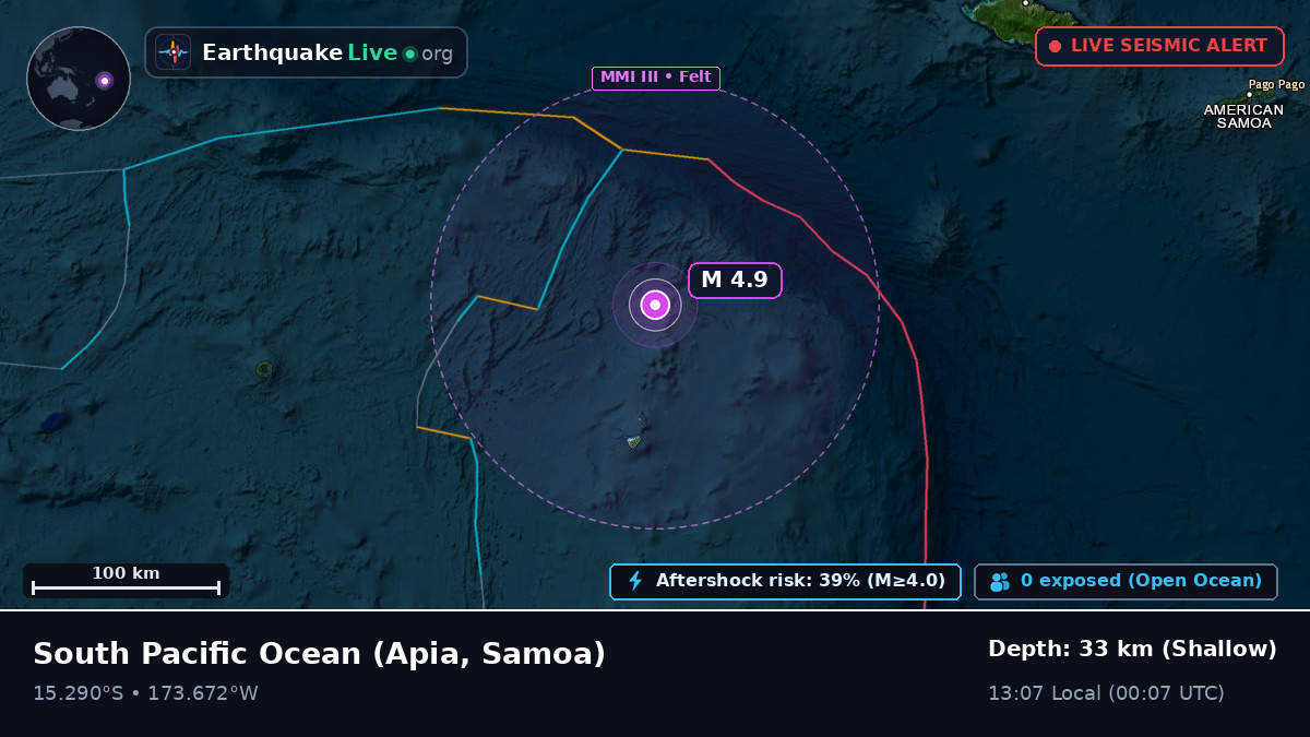 South Pacific Ocean (Samoa)