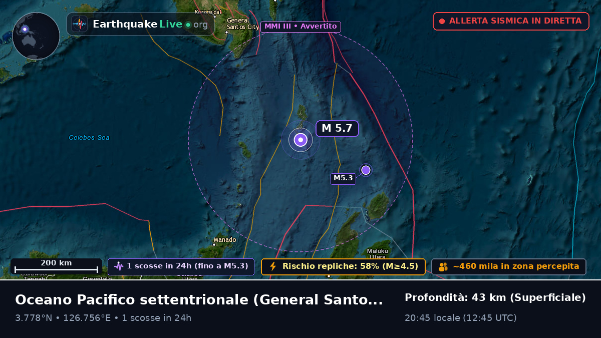 Oceano Pacifico settentrionale (Filippine)