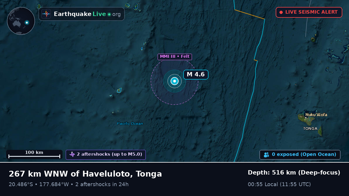 South Pacific Ocean (Tonga)
