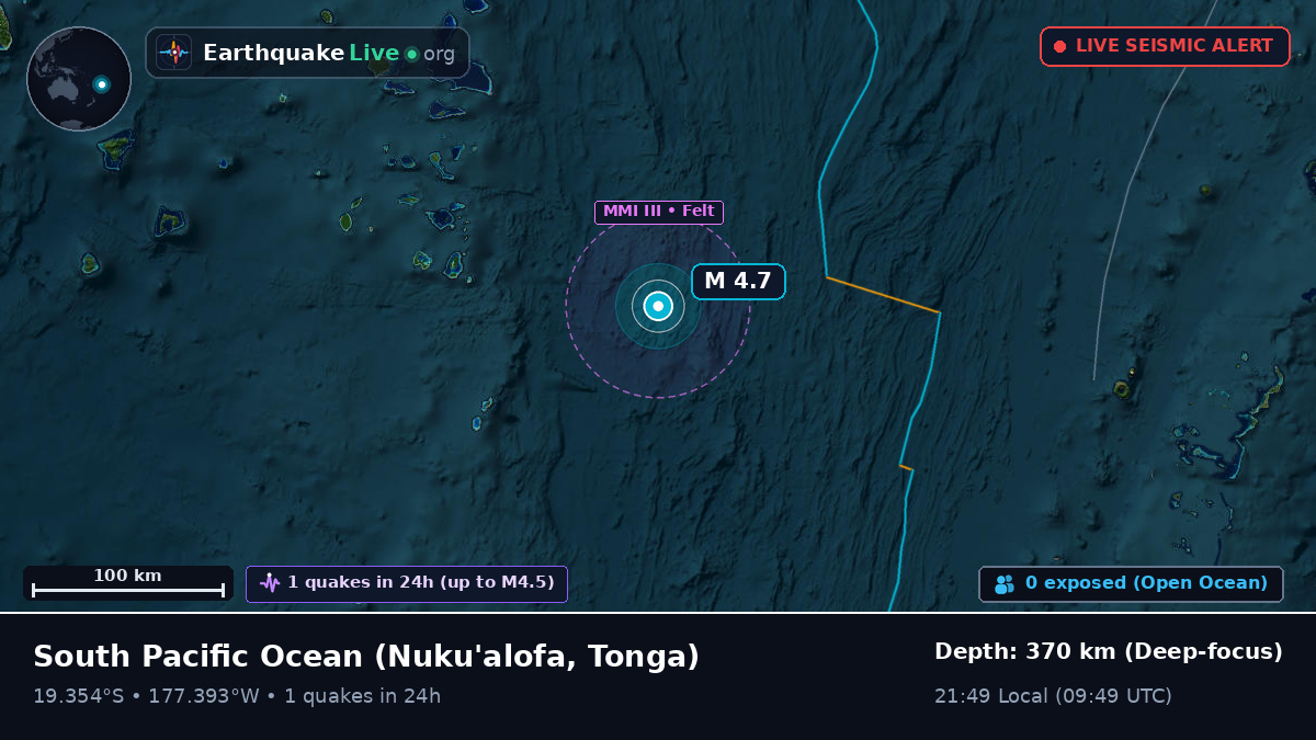 South Pacific Ocean (Tonga)