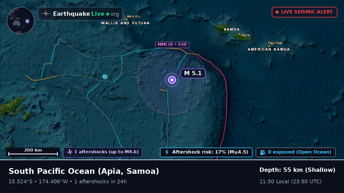 South Pacific Ocean (Samoa)