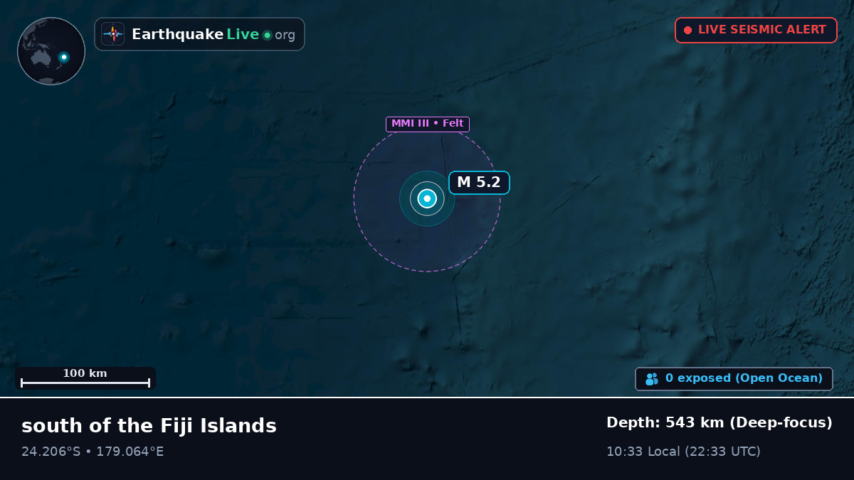 South Pacific Ocean (Kermadec Islands)