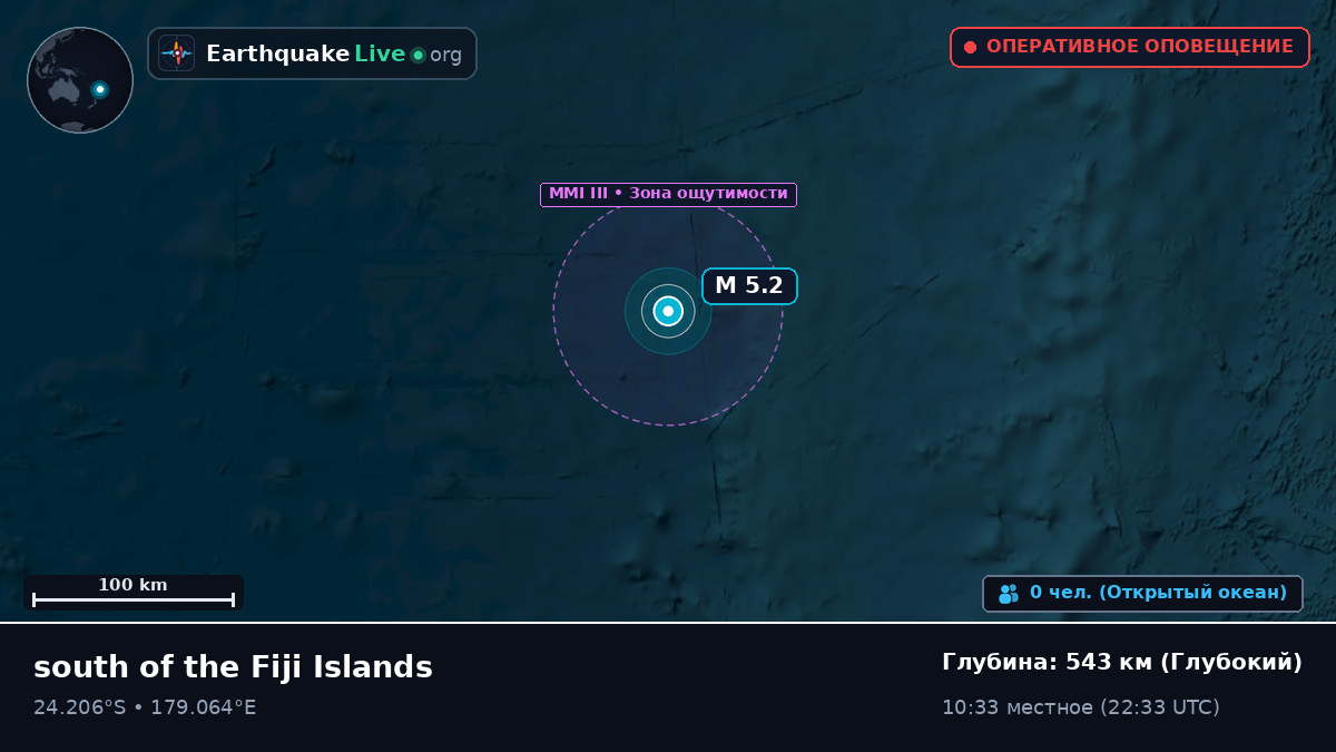 Южная часть Тихого океана (Kermadec Islands)