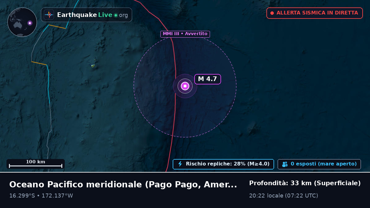 Oceano Pacifico meridionale (American Samoa)