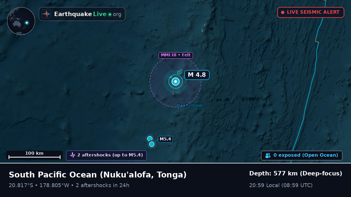 South Pacific Ocean (Tonga)