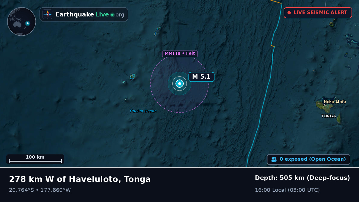 South Pacific Ocean (Tonga)