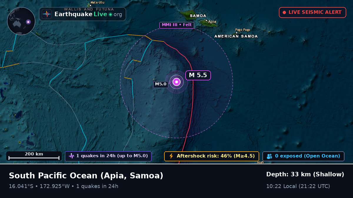 South Pacific Ocean (Samoa)