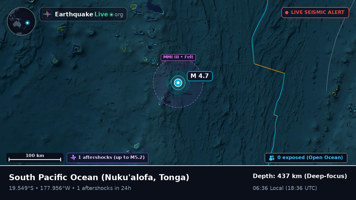 South Pacific Ocean (Tonga)
