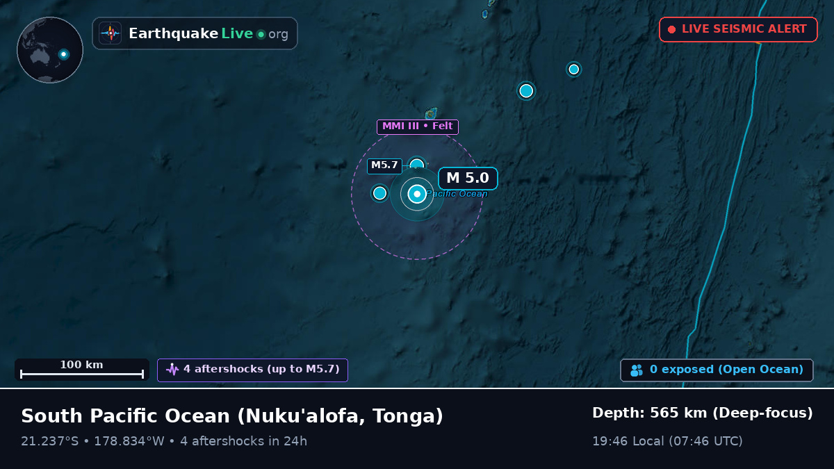South Pacific Ocean (Tonga)