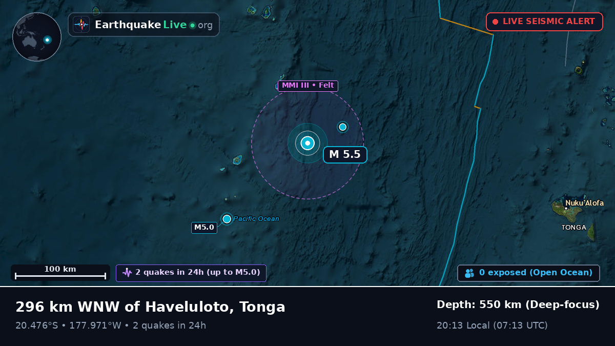 South Pacific Ocean (Tonga)