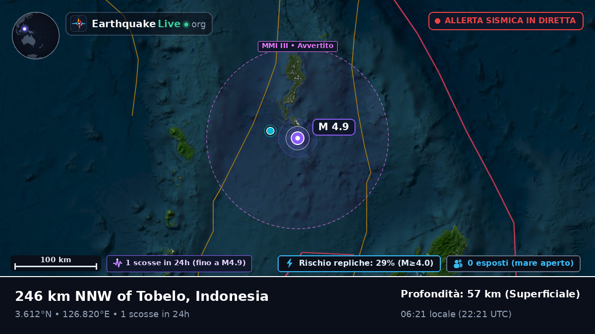 Oceano Pacifico settentrionale (Indonesia)