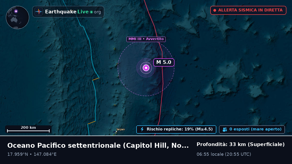 Oceano Pacifico settentrionale (Northern Mariana Islands)