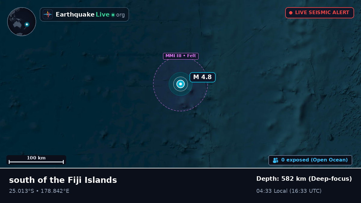 South Pacific Ocean (Kermadec Islands)