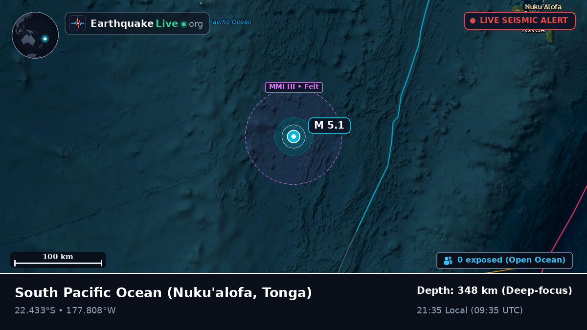 South Pacific Ocean (Tonga)