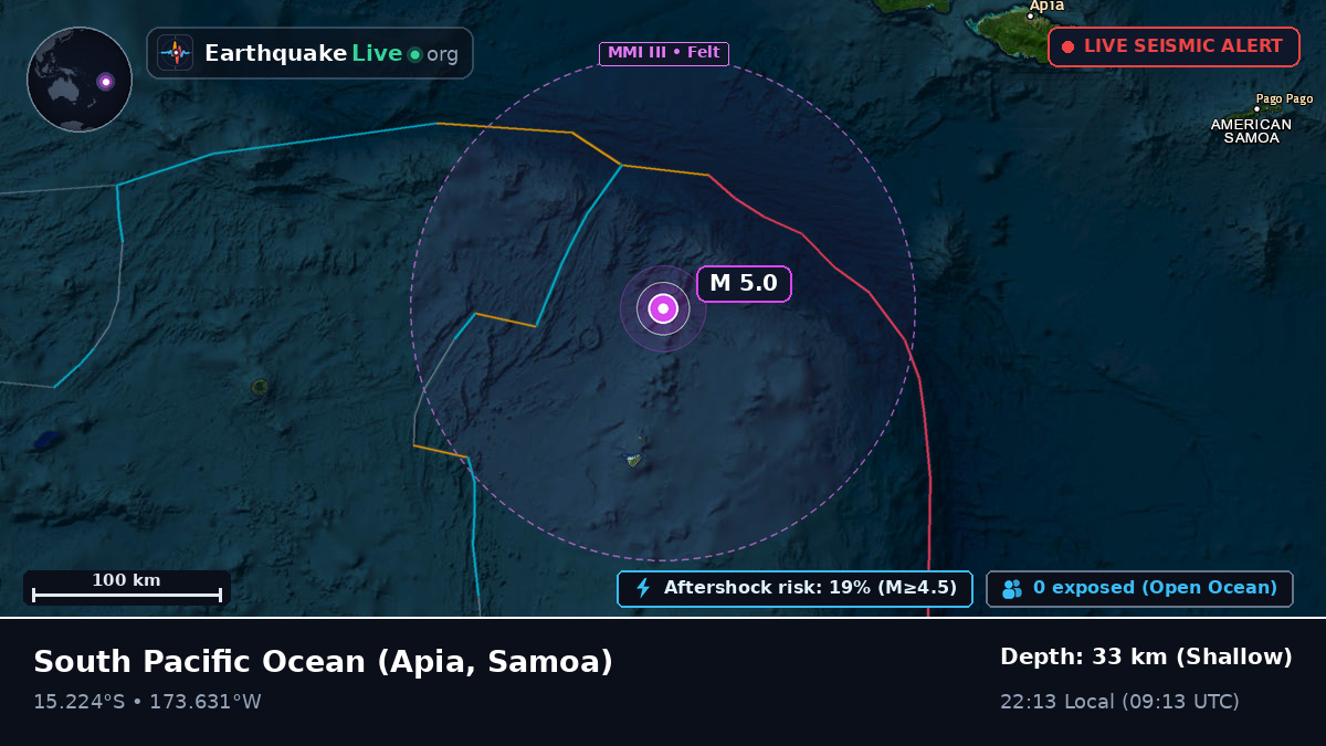 South Pacific Ocean (Samoa)